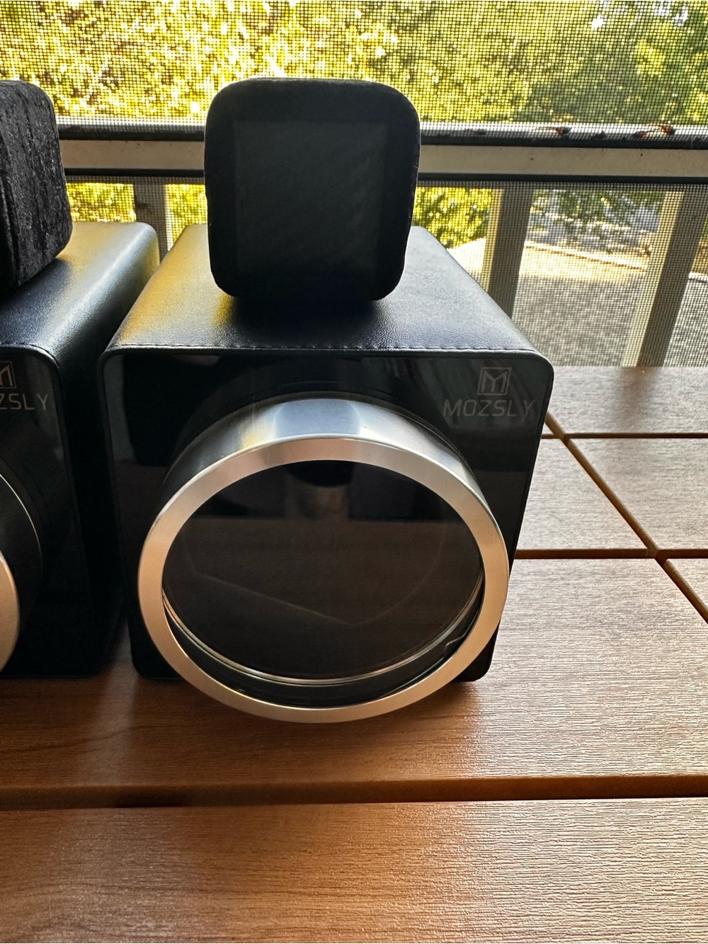 Mozsly Leather Watch Winder Black with 2 pillows  Full Set $75 each - Picture 2 of 9